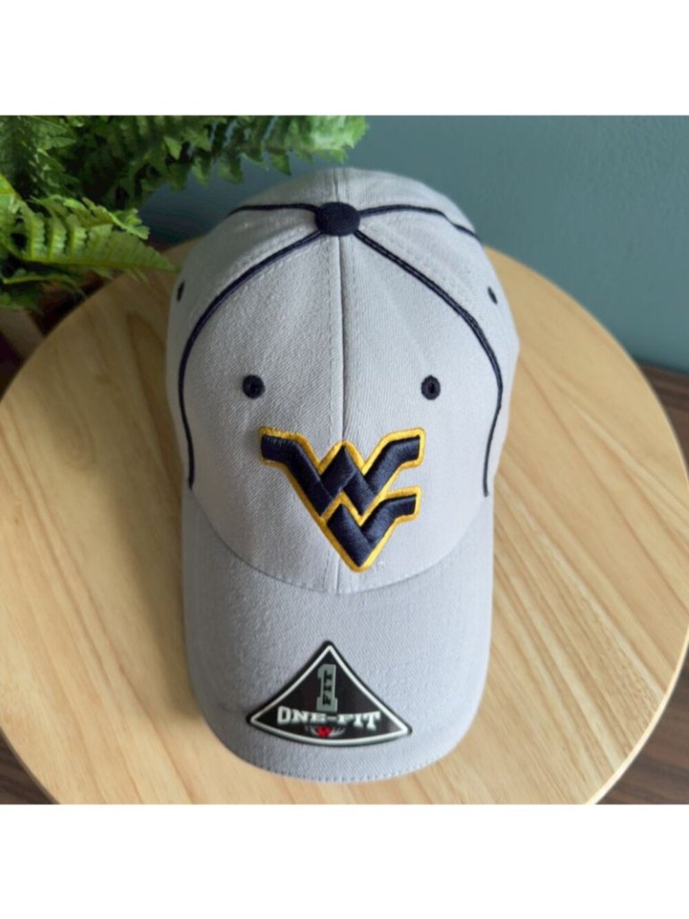 West Virginia University WVU Mountaineers Baseball Hat One Fit Top Of World Gray - Picture 8 of 8